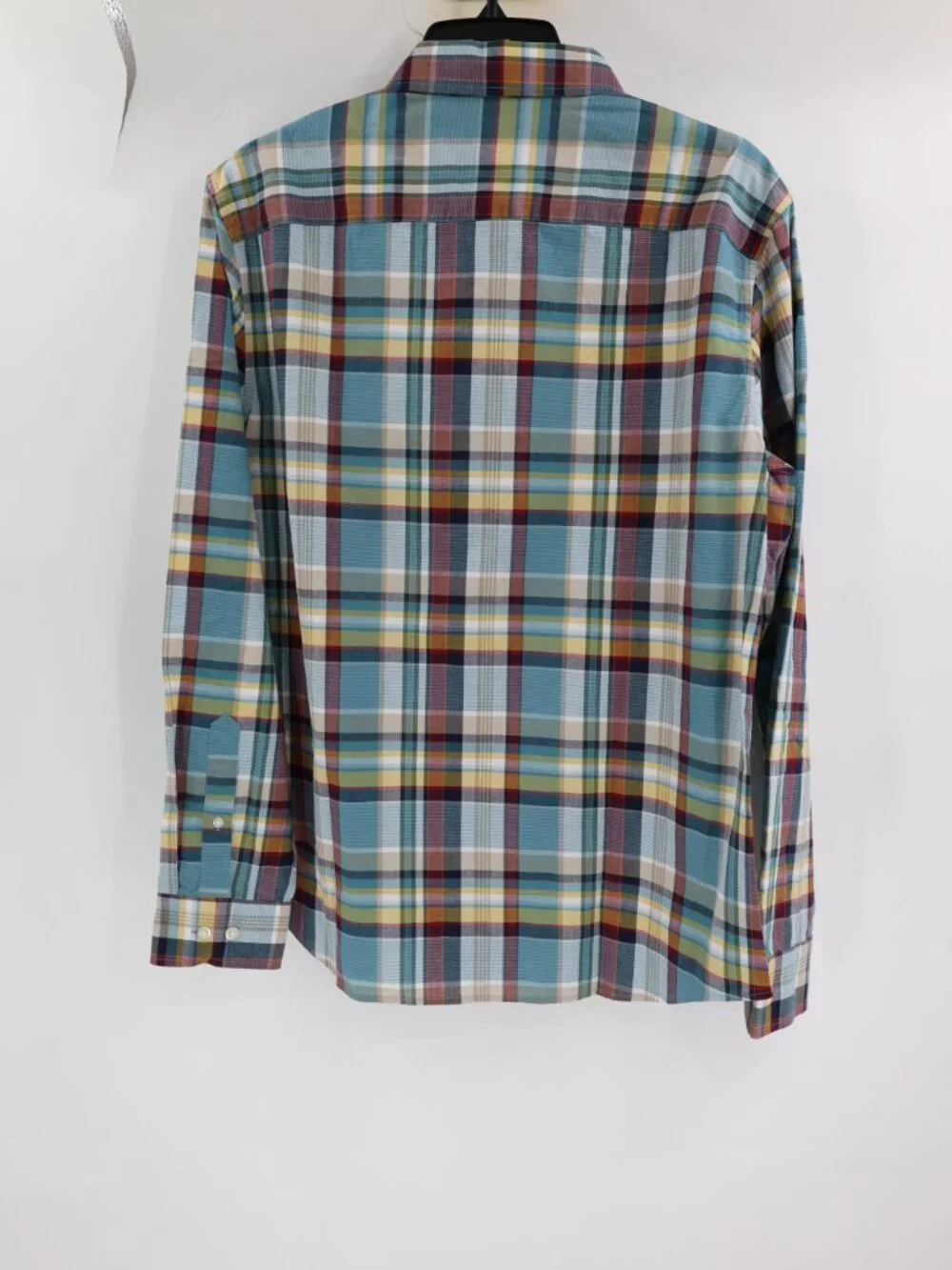 NWT Banana Republic Shirt Mens Medium Button Up Plaid Cotton Standard Fit casual